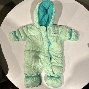Columbia 0-3 months kids snowsuit.